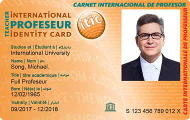 professor card