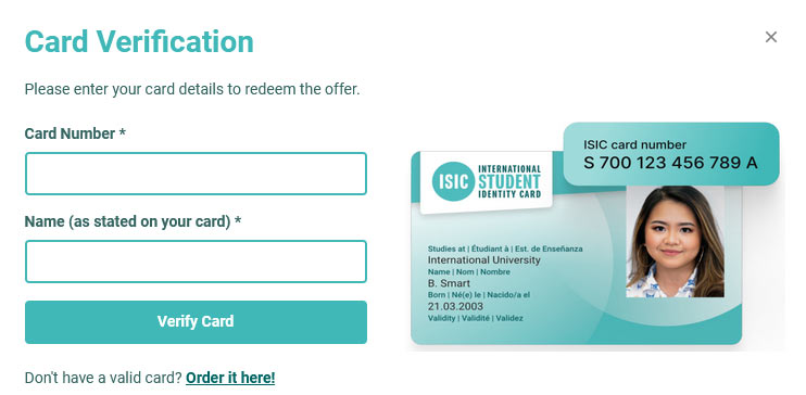 ISIC Card Verification