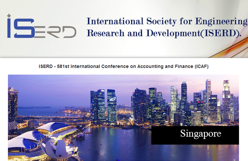 کنفرانس بین المللی حسابداری و مالی در سنگاپور