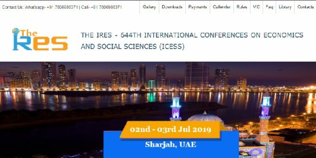 کنفرانس بین المللی در زمینه اقتصاد و علوم اجتماعی