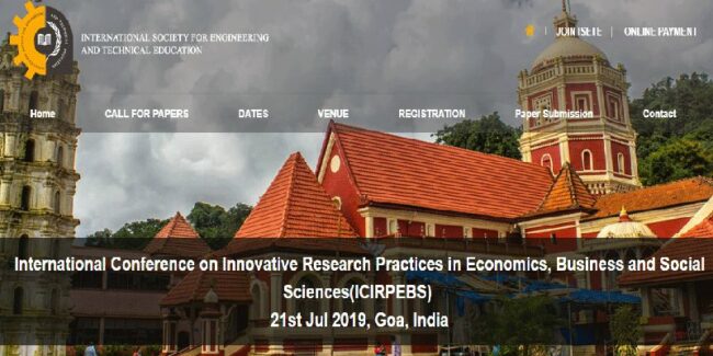 کنفرانس بین المللی تحقیقات نوآورانه در اقتصاد، تجارت و علوم اجتماعی