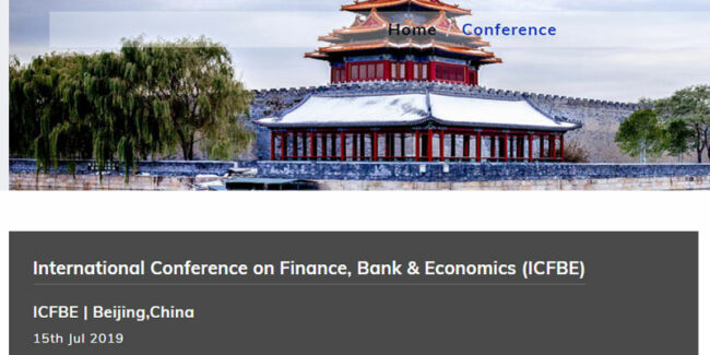 china کنفرانس بین المللی امورمالی، بانک و اقتصاد در پکن