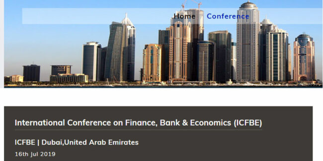 dubai کنفرانس بین المللی امور مالی و بانک و اقتصاد در دبی