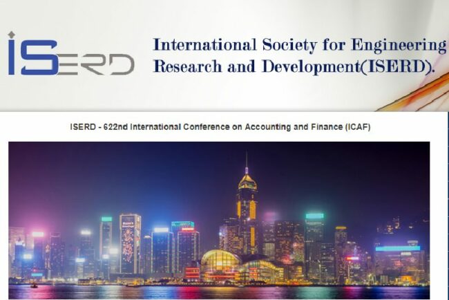 622 مین کنفرانس بین المللی حسابداری در هنگ کنگ