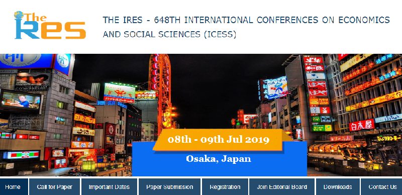 ۶۴۸th کنفرانس بین‌المللی در زمینه اقتصاد وعلوم اجتماعی (ICESS)
