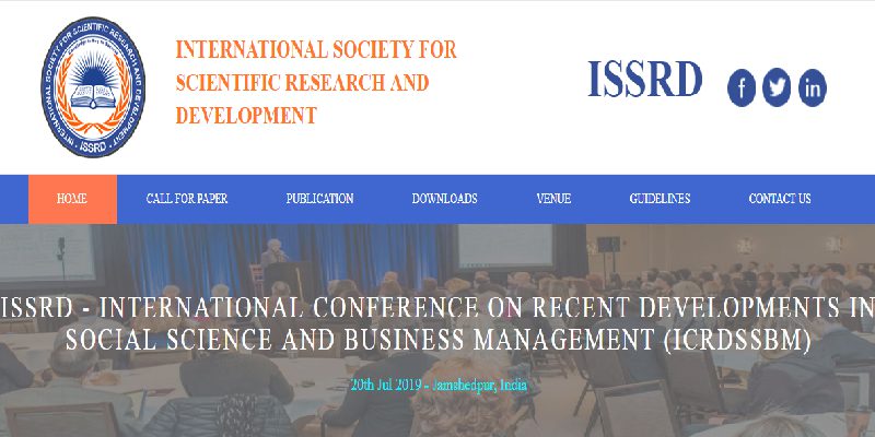 کنفرانس بین‌المللی  پیشرفت‌های اخیر علوم اجتماعی
