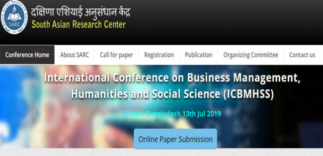 Dhaka کنفرانس بین المللی مدیریت بازرگانی، علوم انسانی و علوم اجتماعی در داکا