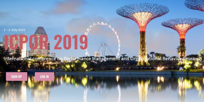 Singapore کنفرانس بین المللی مدیریت عملکرد و رفتار سازمانی