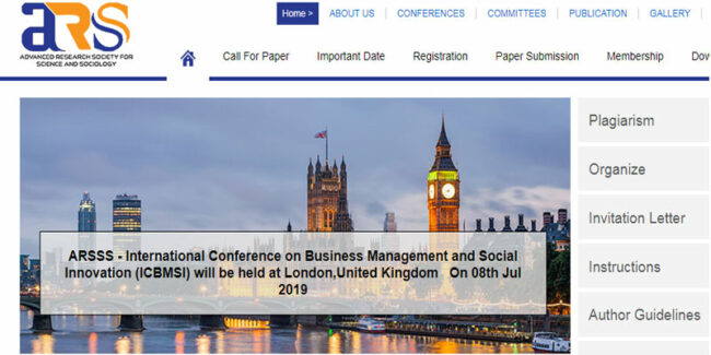 london کنفرانس بین المللی مدیریت کسب و کار در لندن
