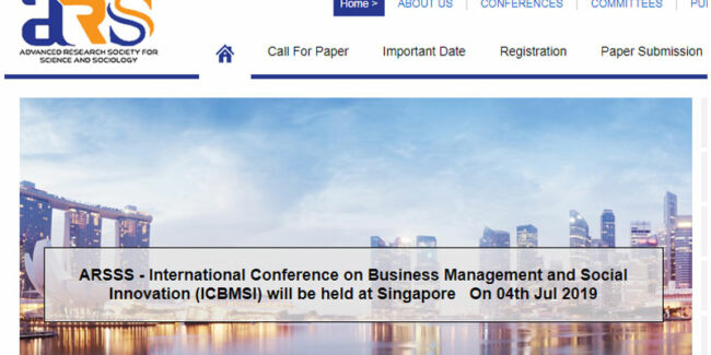 singapor کنفرانس بین المللی مدیریت کسب و کار و نوآوری اجتماعی در سنگاپور