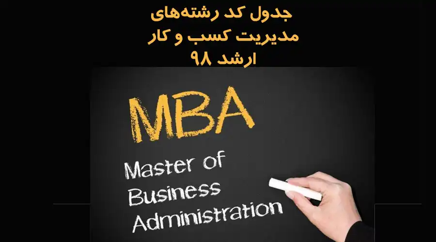 انتخاب رشته مجموعه MBA