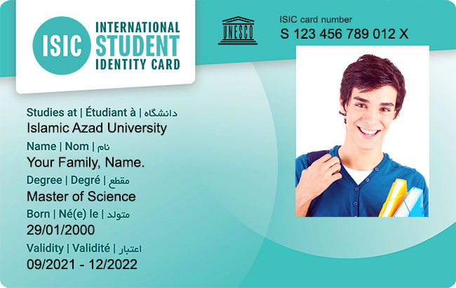 کارت دانشجویی بین‌المللی دانشگاه آزاد
