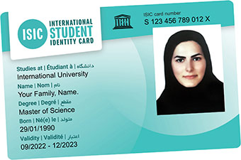 ISIC-Card-Sample-Student-2022 کارت دانشجویی بینالمللی