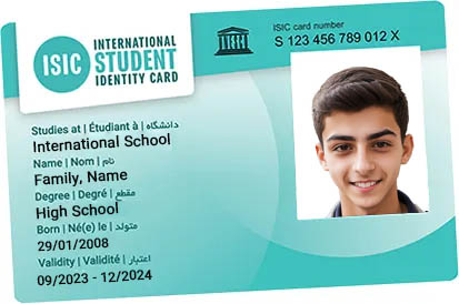 نمونه کارت بین‌المللی دانش‌آموزی