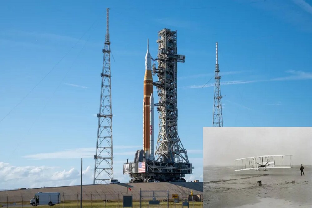 بخشی از هواپیمای برادران رایت به ماه میرود