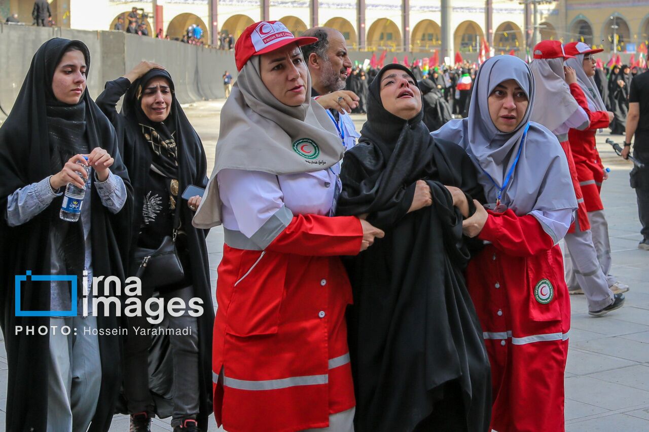 امدادگر داوطلب کهگیلویه و بویراحمد: برای آخرین بدرقه رهبر شهید، لباس خدمت پوشیدم
